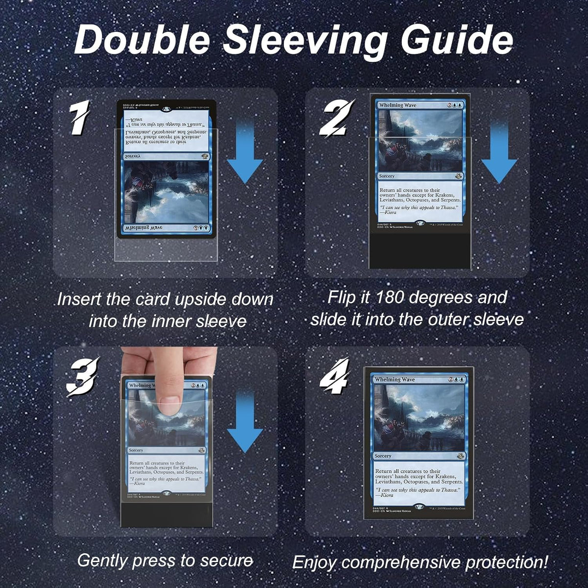 Mlikero 100 pcs Pack Perfect Fit Inner Sleeves, Ultra Clear Soft Card Sleeves