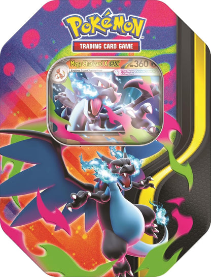 Pokemon TCG: Mega Charizard ex tins (X or Y variants chosen at random)