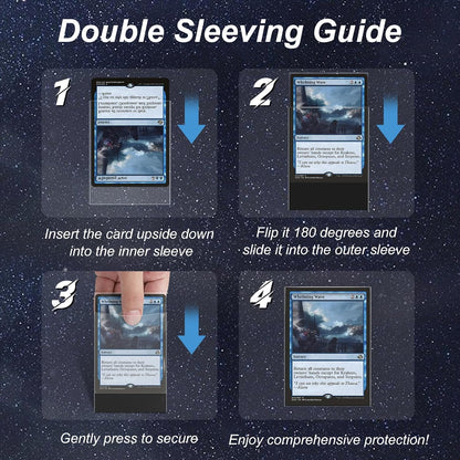 Mlikero 100 pcs Pack Perfect Fit Inner Sleeves, Ultra Clear Soft Card Sleeves